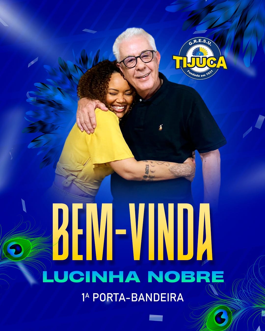 Lucinha estreou na Tijuca em 2001 e até 2009 defendeu o pavilhão tijucano.